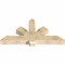 Ekena Millwork Redmond Rough Sawn Timber Gable Bracket, Douglas Fir, 60"W x 30"H x 6"D x 6"F, 12/12 Pitch GBW060X30X0606RED00RDF - alternate 3